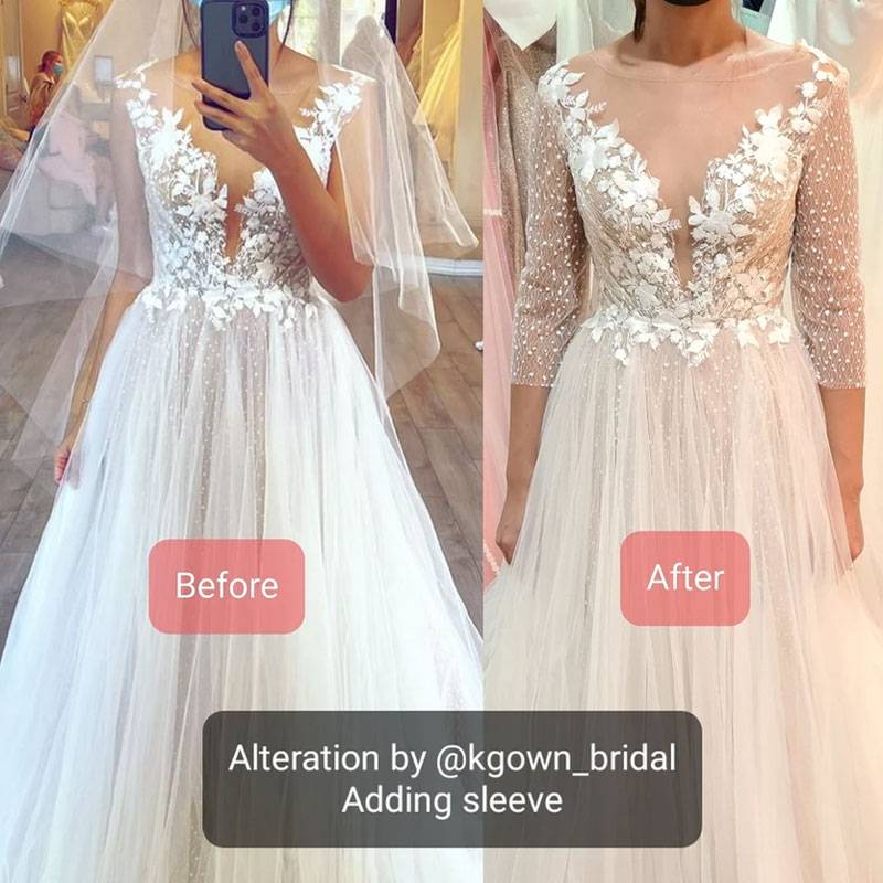 1 Wedding Dress Alteration and Cleaning - Singapore Gown Rental