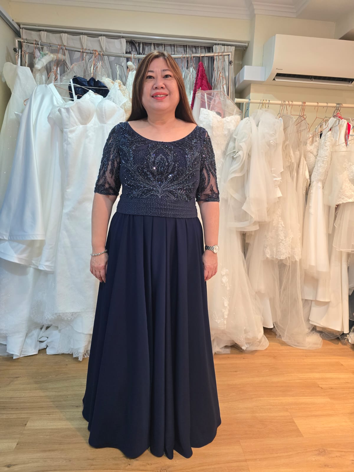 CUSTOM EVENING GOWN FOR MOTHER OF BRIDE BY K GOWN